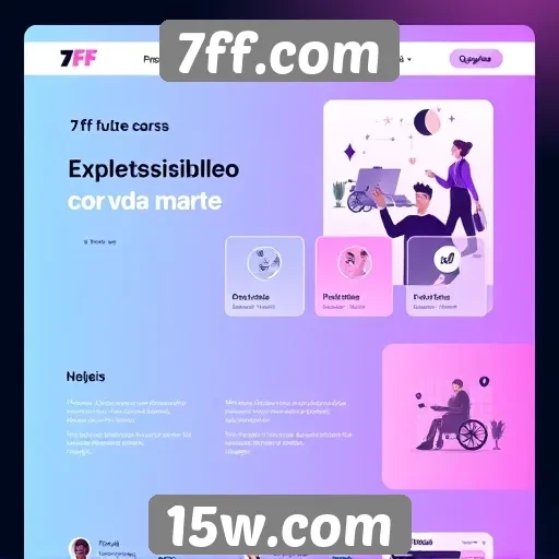 Acessibilidade e design do site 7ff.com